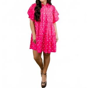NEW LAYERZ CLOTHING stella dress in pink
